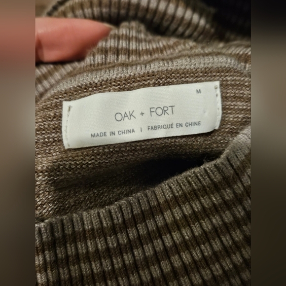 Oak + Fort Striped Turtleneck Sweater - Picture 2 of 3